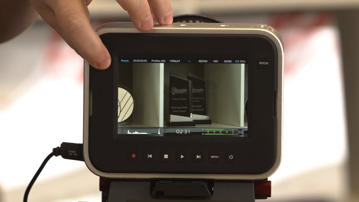 Blackmagic firmware update 1.9 for Pocket & Cinema Cameras - Time Remaining, Audio Levels, Histogram