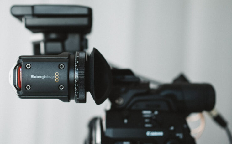 The Blackmagic URSA Viewfinder Works on a Canon C300 Mark II