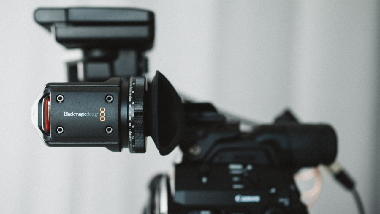 The Blackmagic URSA Viewfinder Works on a Canon C300 Mark II