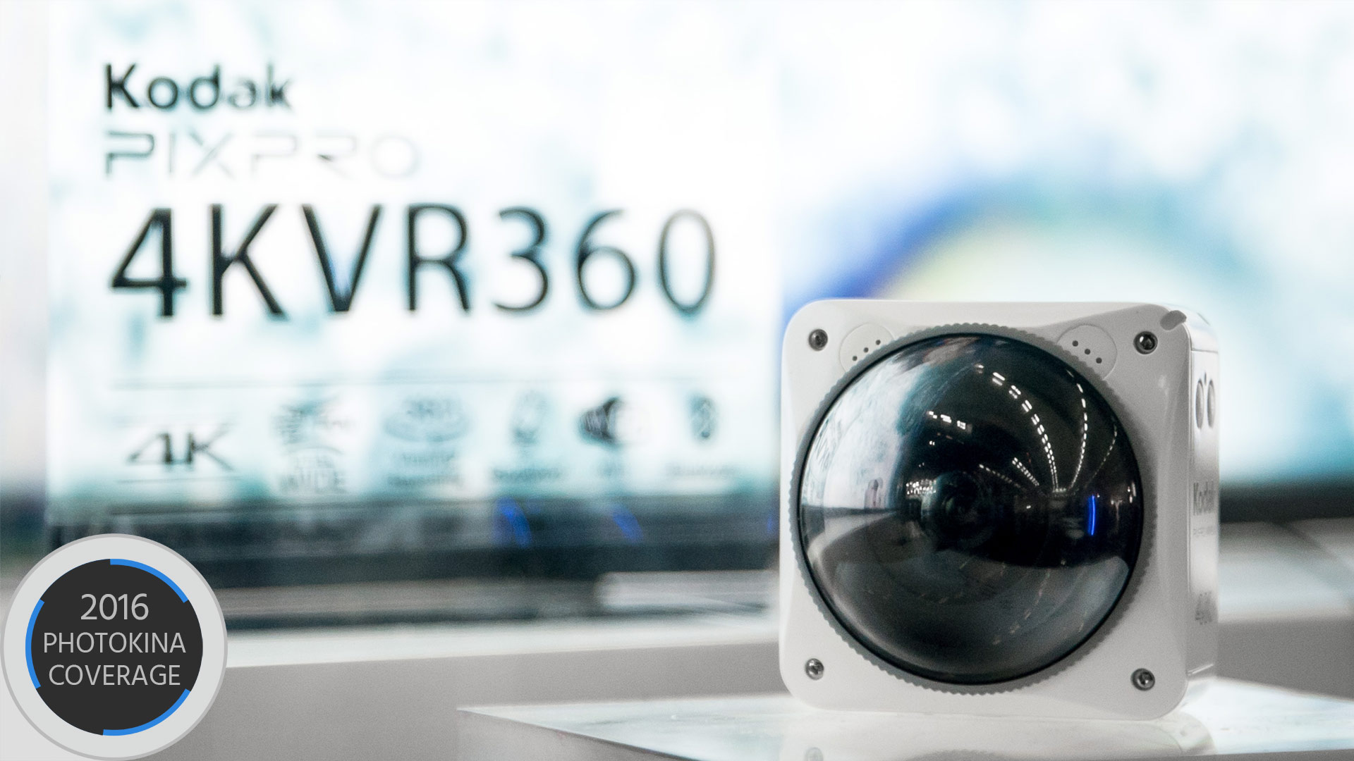 コダック PixPro 4KVR360 を参考出品－ 3モードで使える4K全天球アクションカメラ