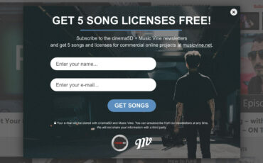 Music Vine Giveaway - 5 Free Songs & Licenses for Commercial Web Projects