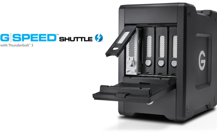 New G-Speed Shuttle With Thunderbolt 3 and EV Series Bay Adapters