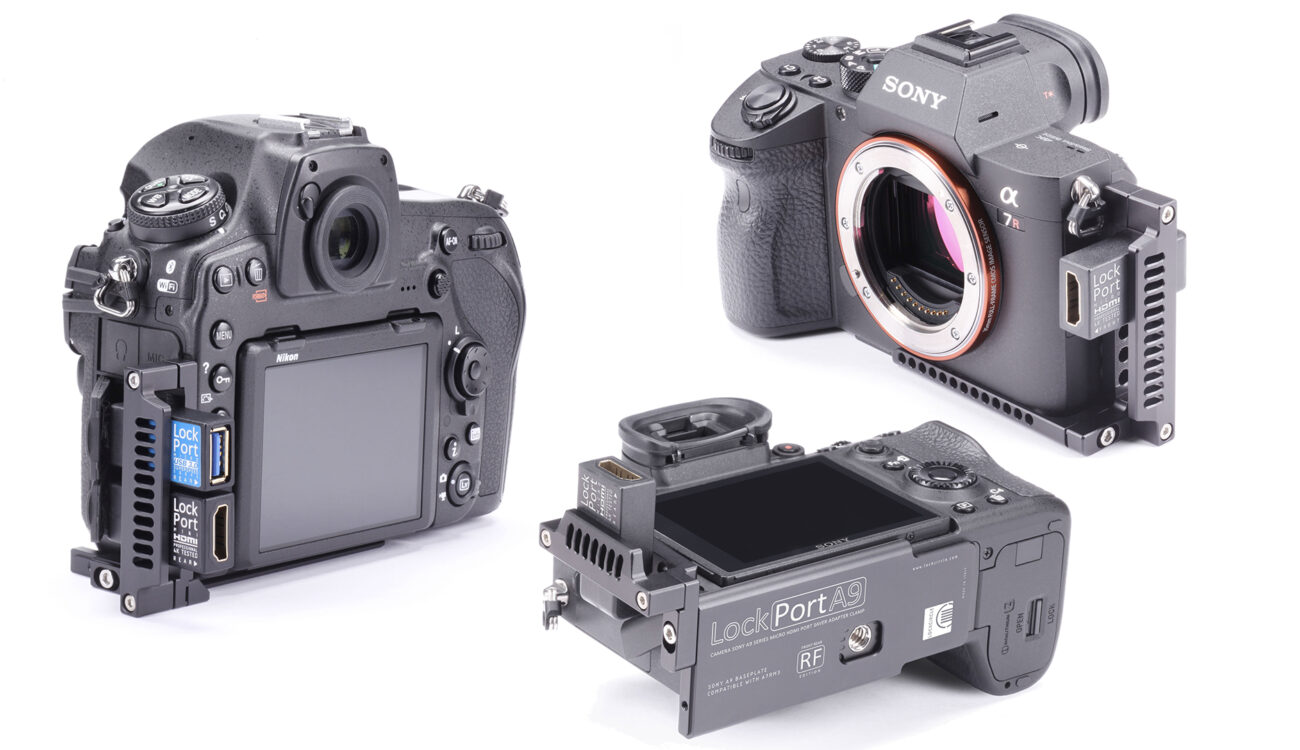 New LockPort HDMI Adapters for Sony a7R III, A9 and Nikon D850