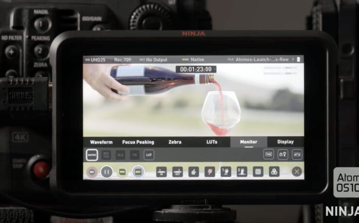AtomOS 10 Supercharges Your Ninja V Monitor/Recorder