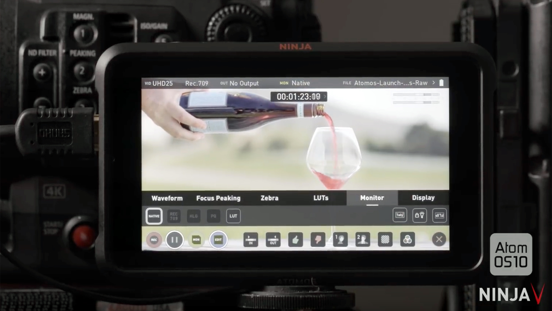 AtomOS 10 aumenta el potencial de tu monitor/grabador Ninja V
