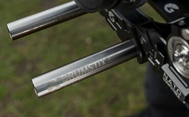 Bright Tangerine Drumstix Titanium Rods