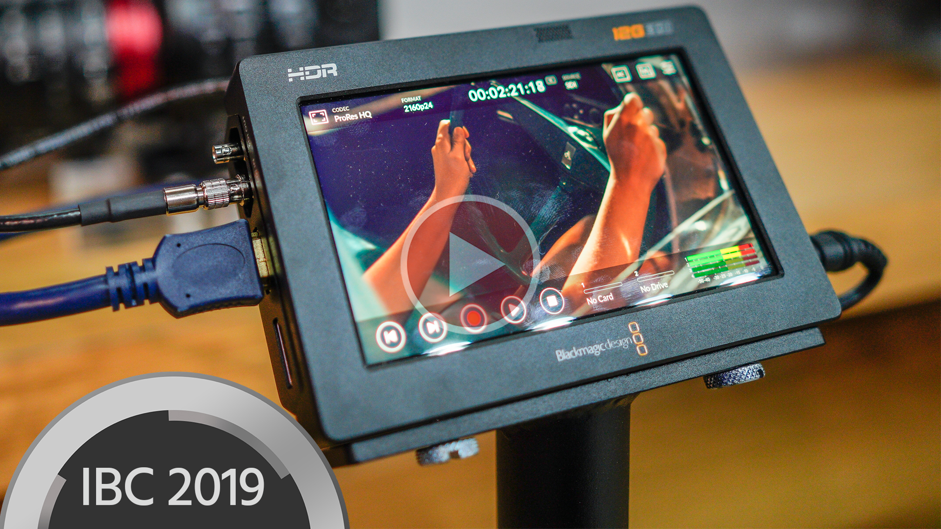 Los monitores Blackmagic Video Assist 12G permiten la grabación RAW