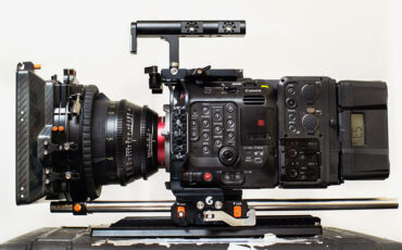 Bright Tangerine EOS C500 Mark II Left Field Cage - Snap On/Off Dovetail