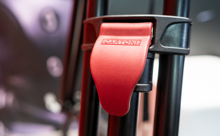 Cartoni Red Lock Tripod with 60kg Payload Works with 75mm and 100mm Bowls