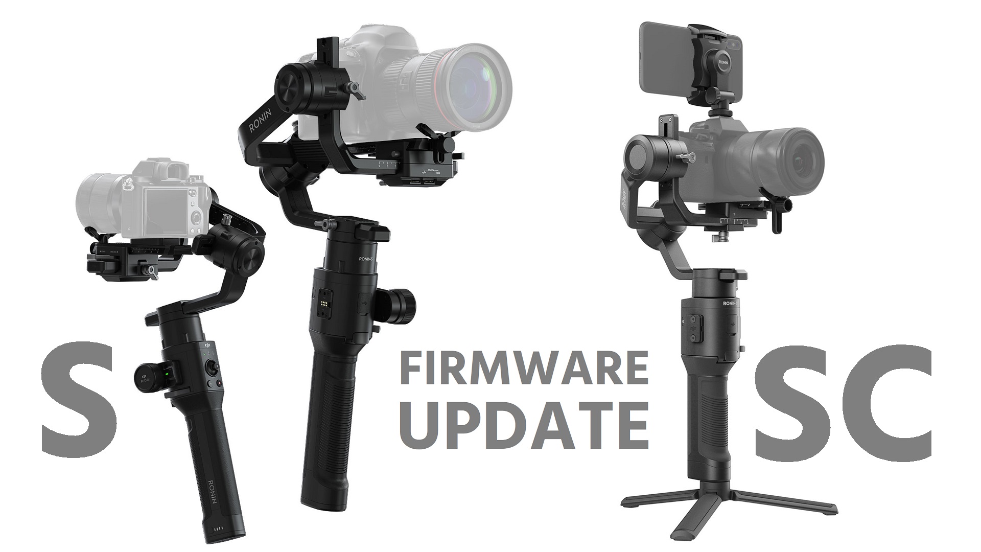 Actualizaciones de firmware para el DJI Ronin-S y el Ronin-SC - ActiveTrack 3.0 y Force Mobile ahora disponibles en el Ronin-S