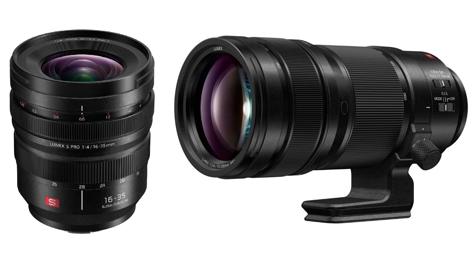 Lentes Panasonic LUMIX S PRO 16-35 mm f/4 y 70-200 mm f/2.8 O.I.S. - Muy pronto