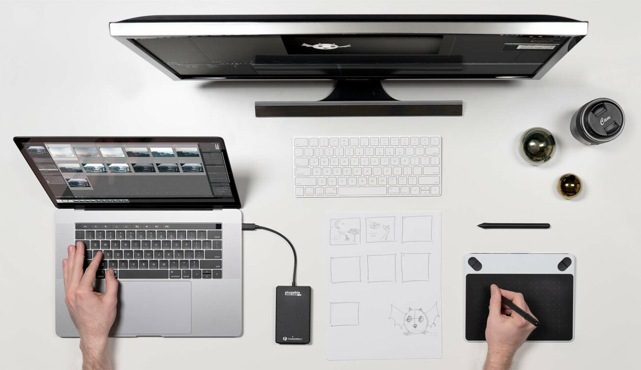 Plugable Thunderbolt 3 Drive - Blazing Fast Portable SSD for Filmmakers