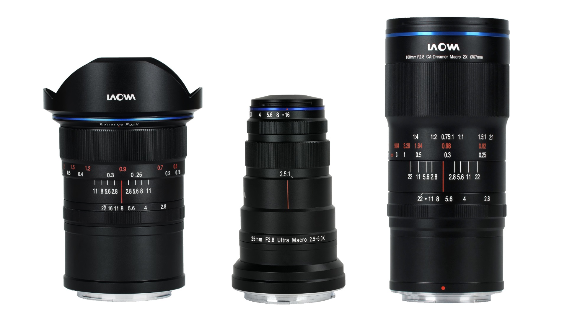 Lentes Laowa Ultra Macro Zero-D 12mm, 25mm y 100mm - Ahora también para Nikon Z y Canon RF