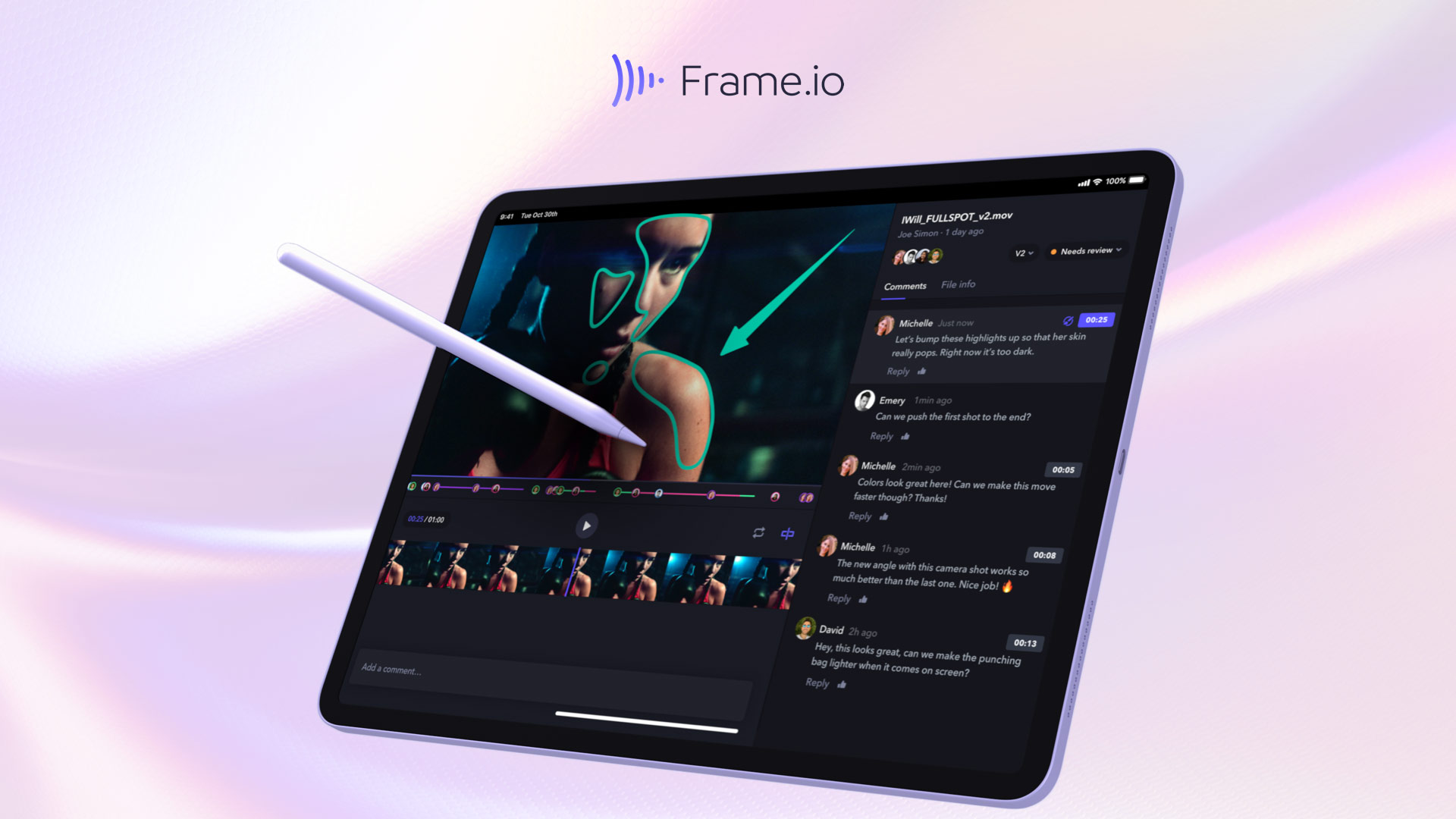 Anuncian versión de Frame.io para iPad