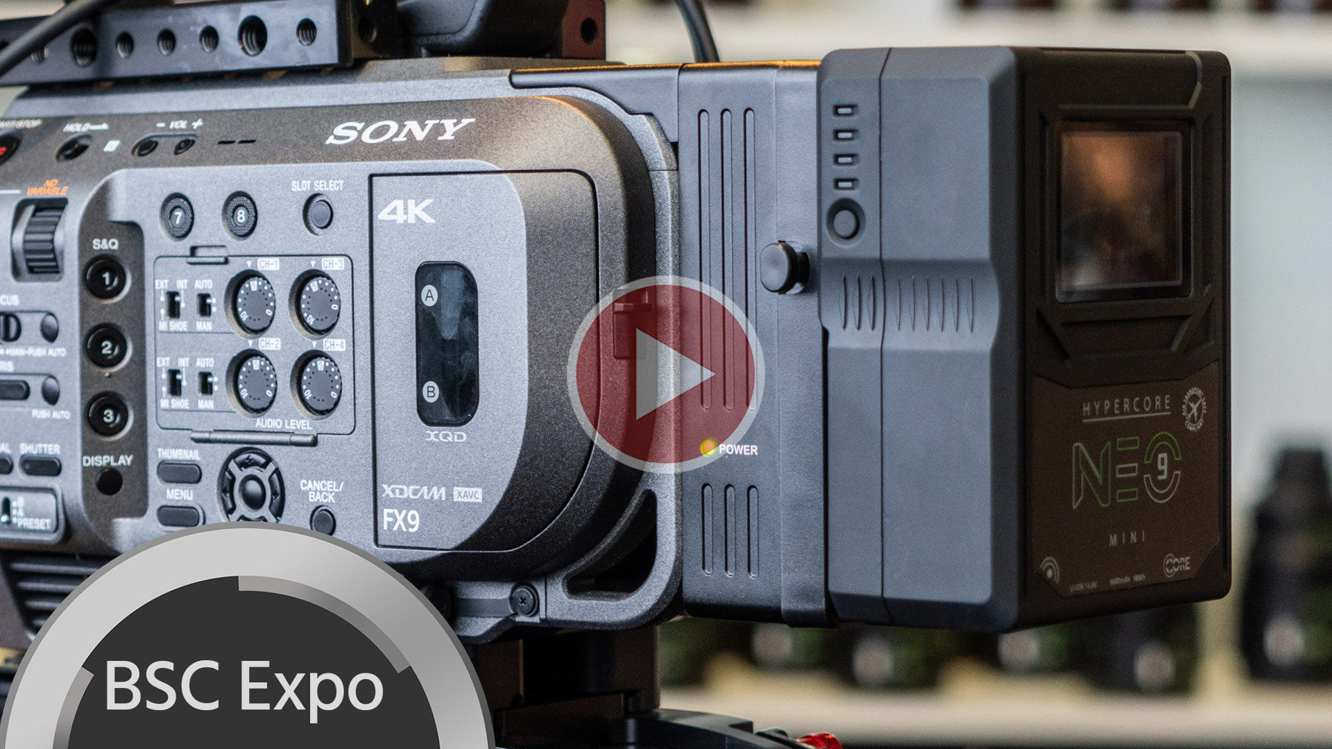 Placas de batería Core SWX V-Mount y Gold Mount para Sony FX9