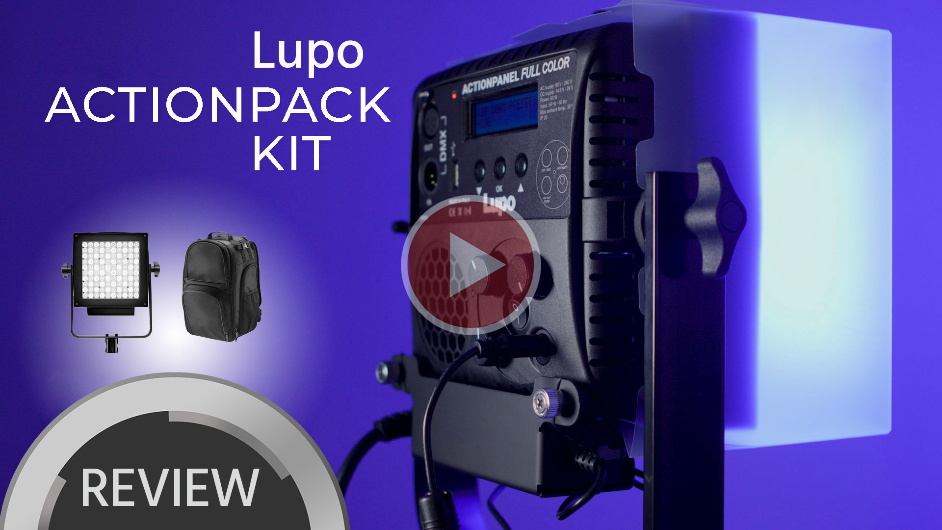 Reseña de la luminaria LED Lupo Actionpanel (con el kit Actionpack)