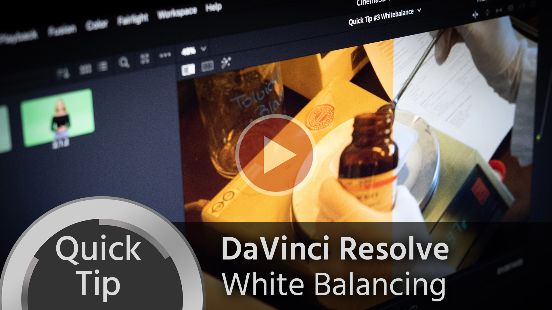 Consejo rápido: Balance de Blancos en DaVinci Resolve