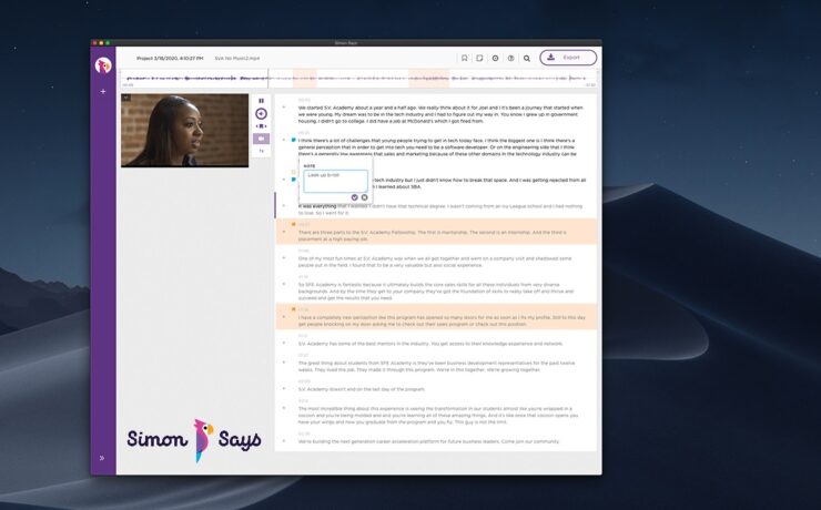 Simon Says Transcription Software - New Version Launched
