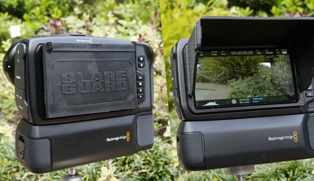 Ocean Video GlareGuard 5.0 for BMPCC 4K and 6K - Foldable Sunshade