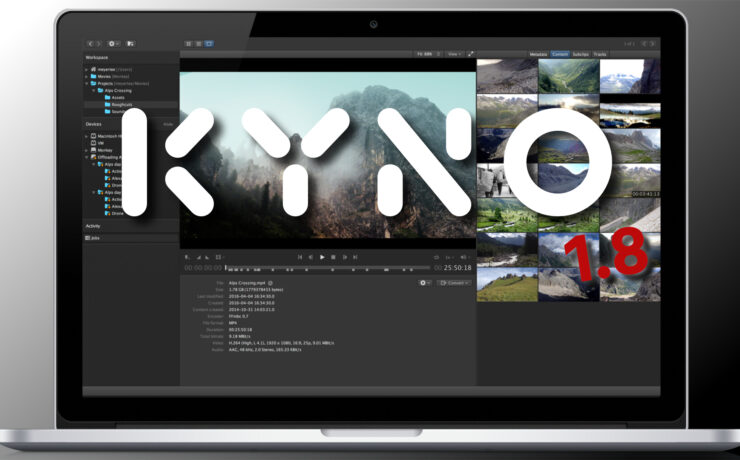 Kyno 1.8 Introduced – Blackmagic RAW plus Resolve and Avid Integration