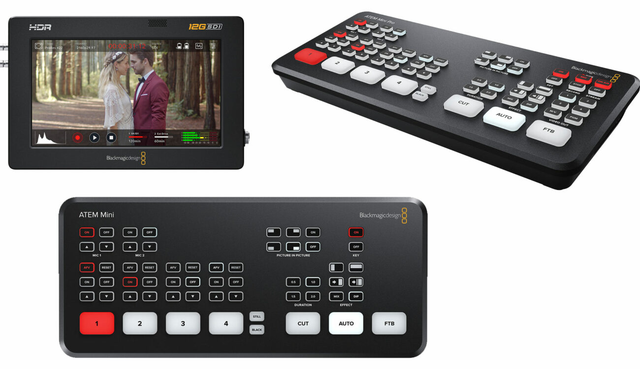 Blackmagic Design Updates ATEM Switchers and Video Assist 12G