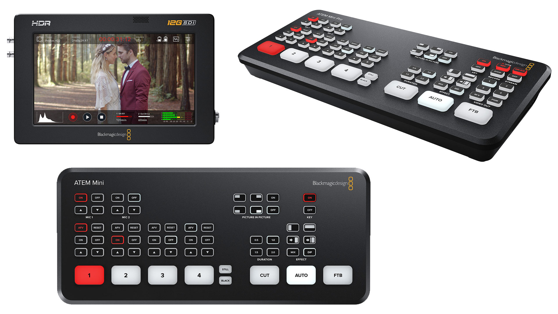 ブラックマジックデザインがATEMスイッチャーとVideo Assist 12Gをアップデート