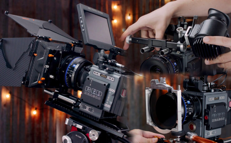 Bright Tangerine Misfit Kick Matte Box, Rota Pola Diopter Filter Tray and EVF Mount Prototype