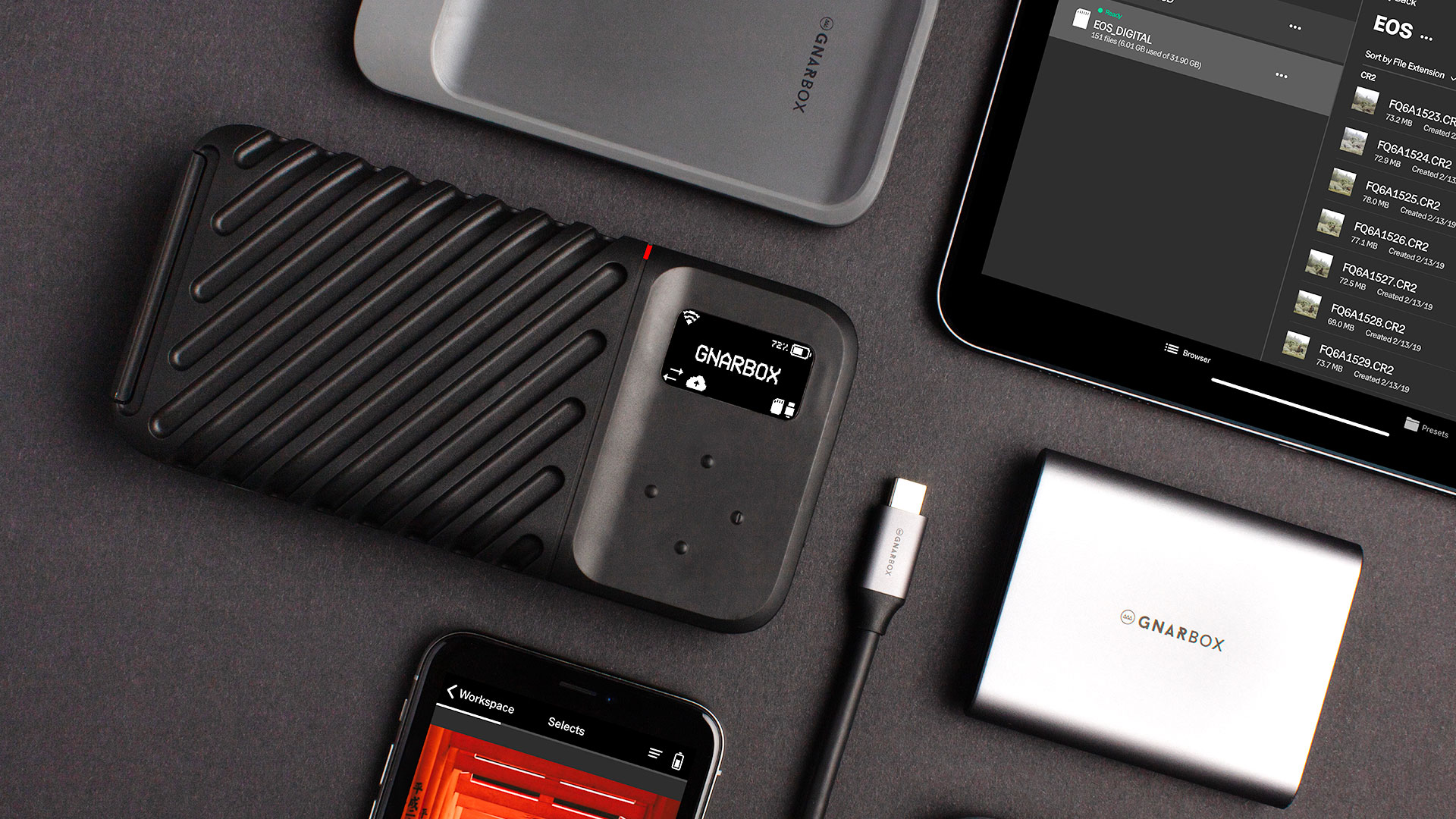 GNARBOX 2.0がアップデート － パソコンなしにクラウドにバックアップできるSSD