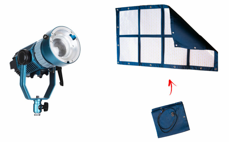 Intellytech Light Cannon X-100 and MEGA-LiteCloth LED Lights