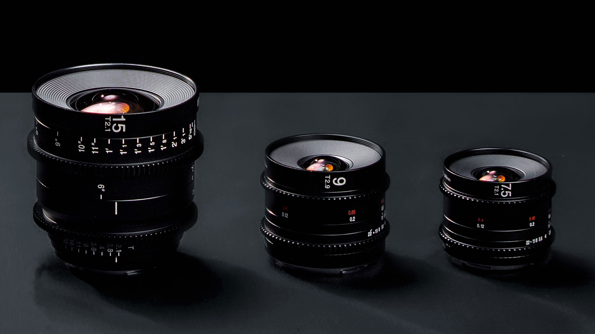 Anunciaron lentes de cine Laowa 7.5 mm T2.1, 9 mm T2.9 Zero-D y 15 mm T2.1 Zero-D
