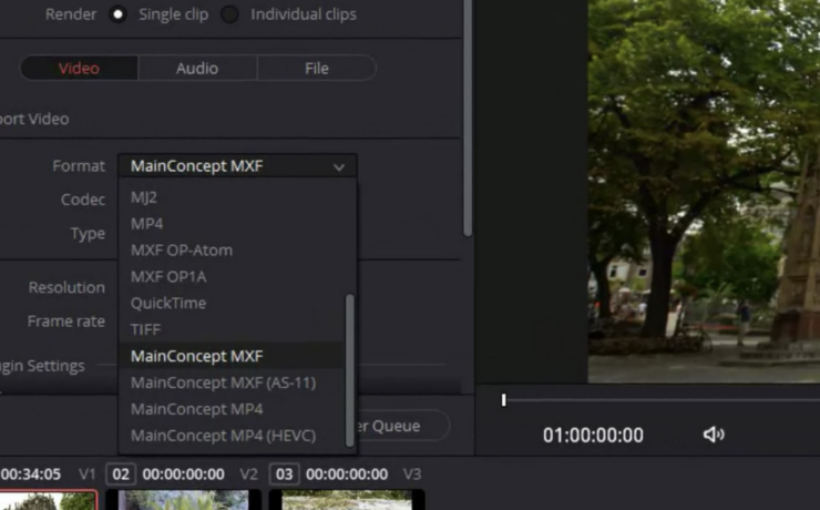 MainConcept Codec Plugin for DaVinci Resolve 17 Studio Launched
