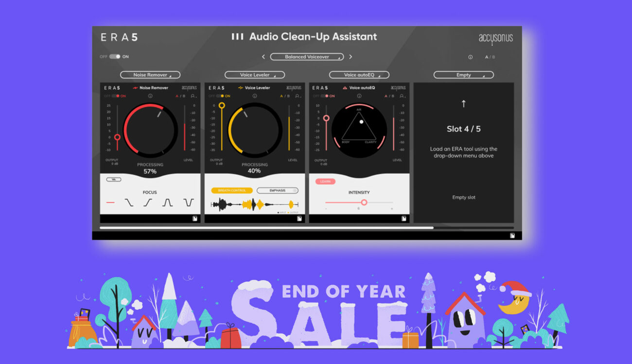 Accusonus ERA v5.1 Launched – End of Year Sale
