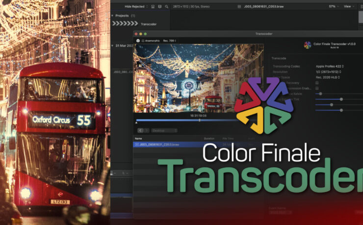 Import RAW Footage in Final Cut Pro with Color Finale Transcoder