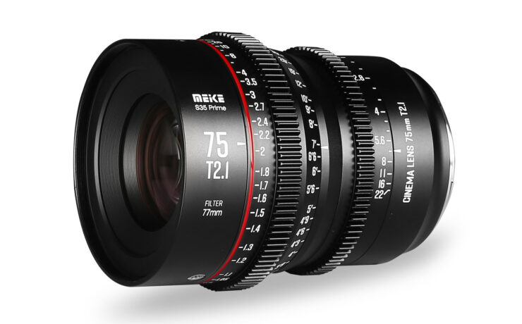 Meikeが75mm T2.1レンズを発売 － EFおよびPLマウントのS35シネマ用プライム