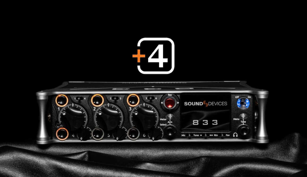 Sound Devicesがミキサー・レコーダー「833」用プラグイン「+4」を発売
