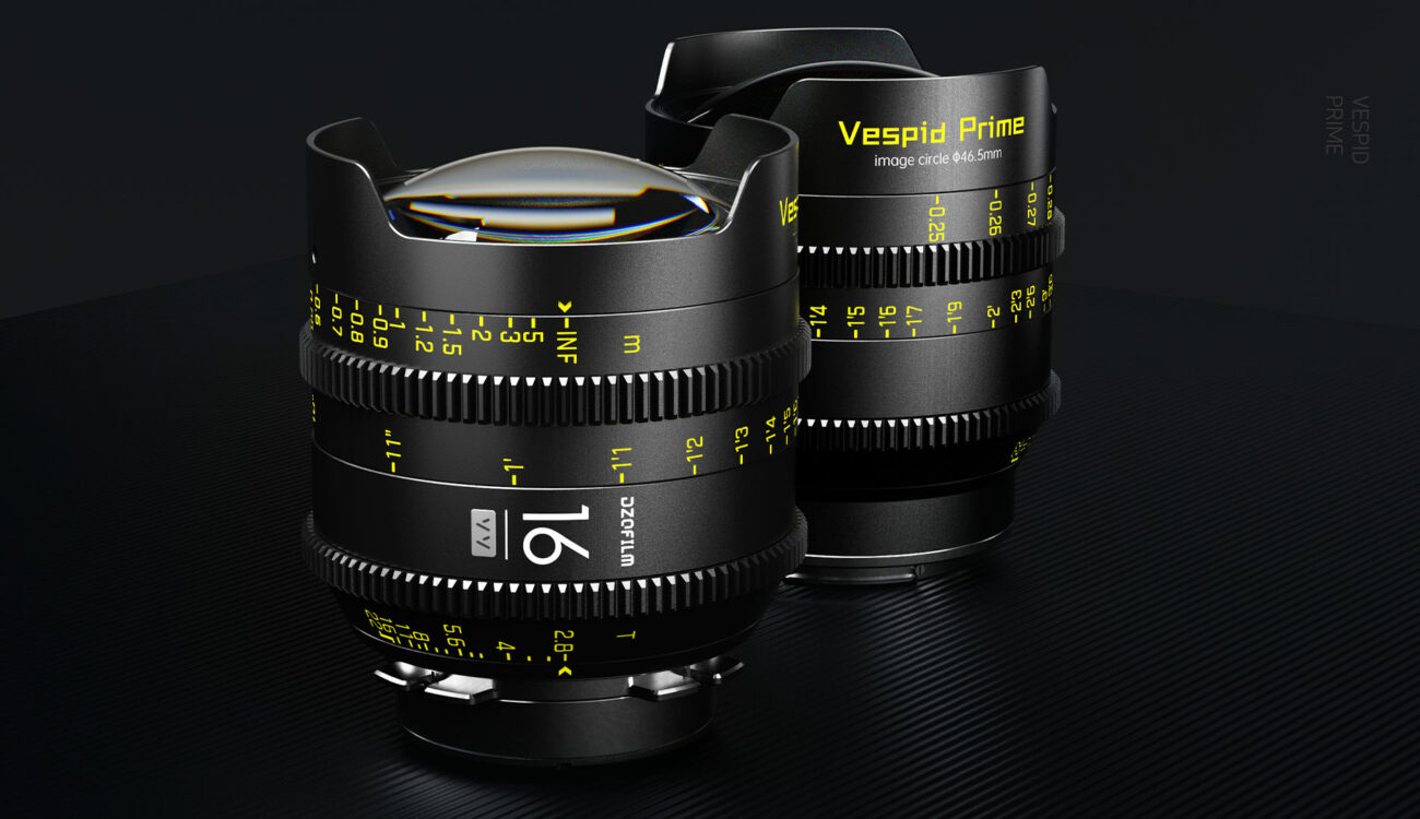 DZOFILM Vespid 16mm T2.8 Cine Prime Ultrawide Lens Announced