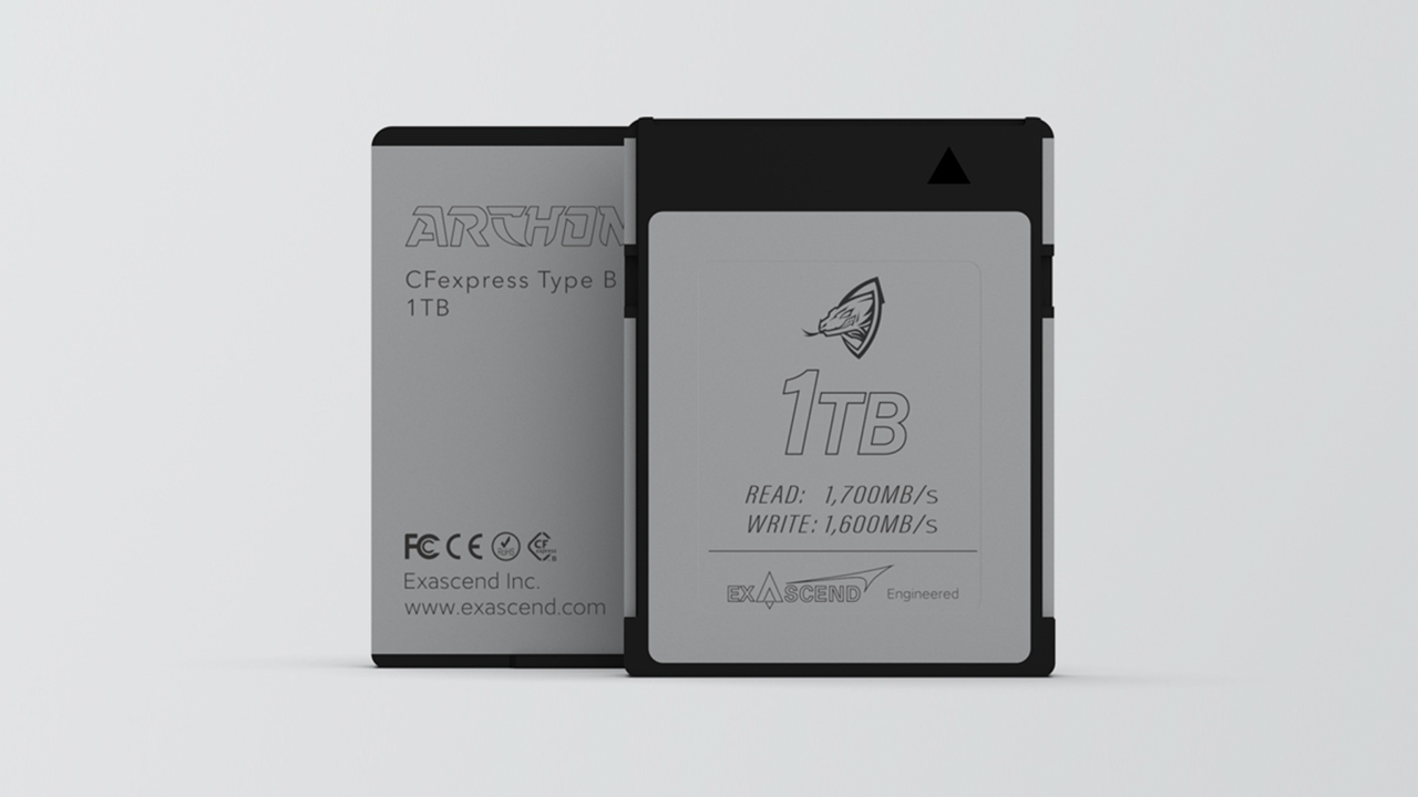 ExascendがArchon 1TBを発売 - RED承認のCFexpressカード