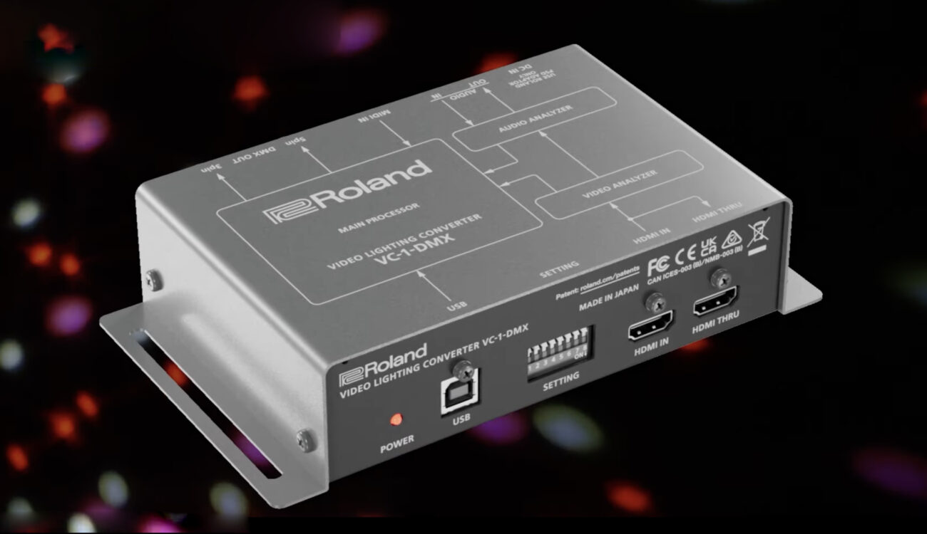 Roland VC-1-DMX Video Lighting Converter Introduced