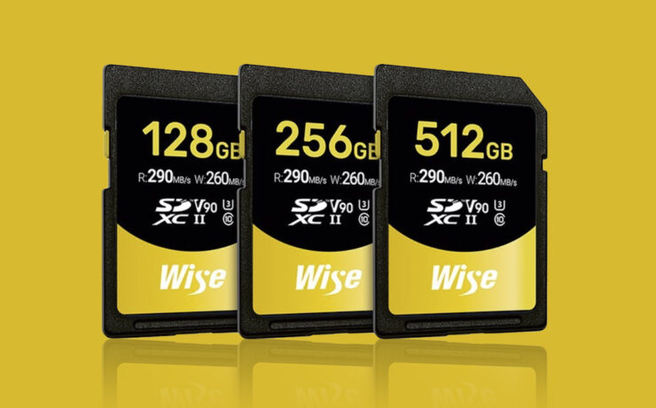 Wise Advanced 128, 256 and 512GB SD Cards with V90 Video Speed Class Introduced