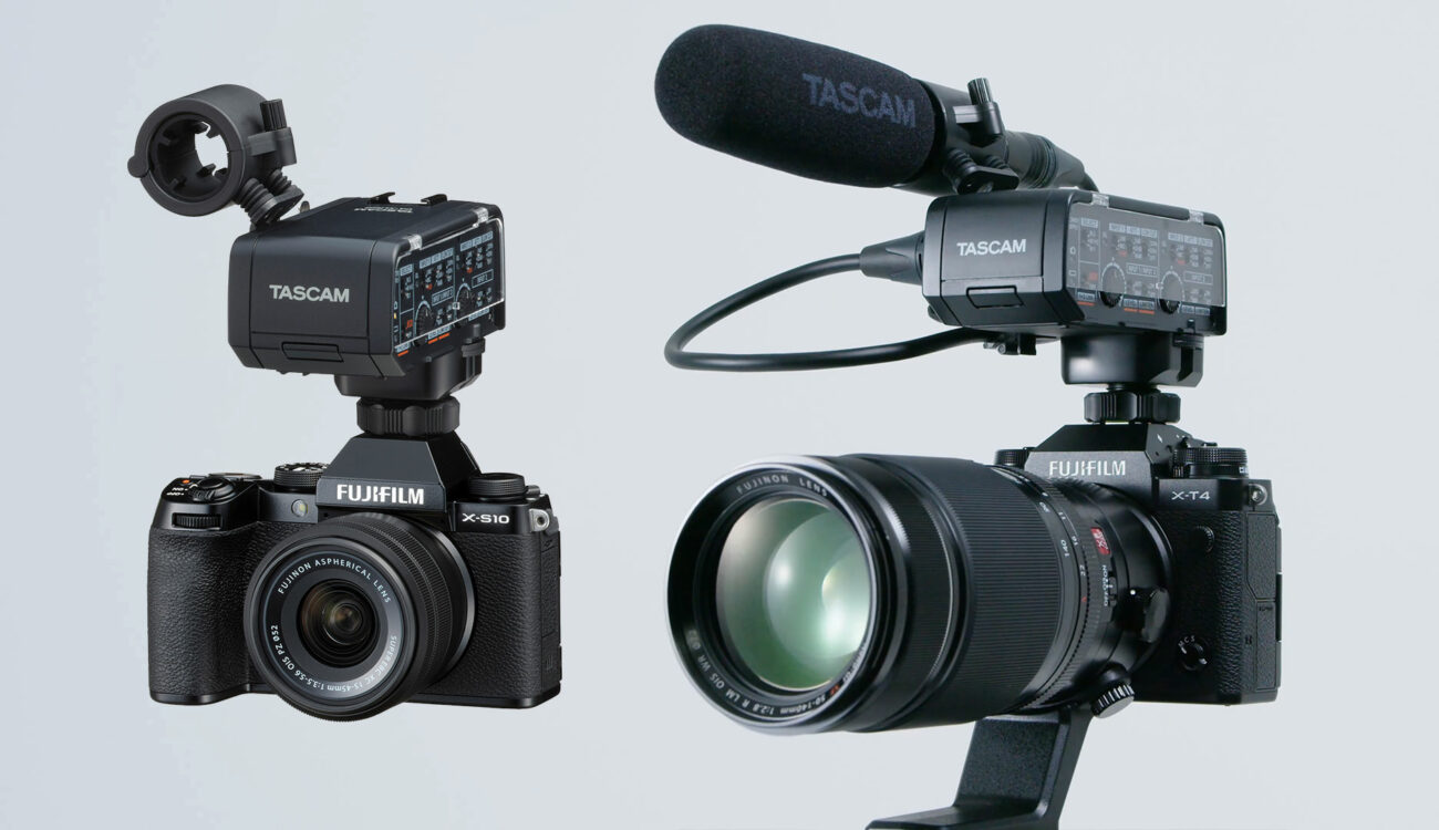 FUJIFILM X-T4 and X-S10 Firmware Adds Support for TASCAM Audio Adapter