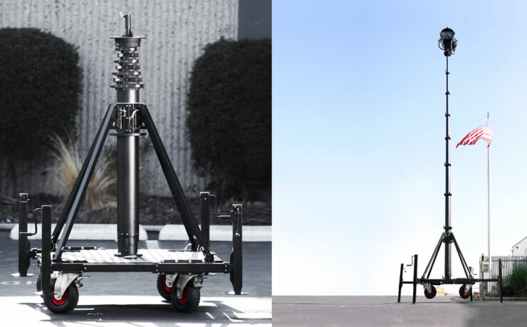 Matthews Air Climber 25 Feet Pneumatic Light Stand Introduced
