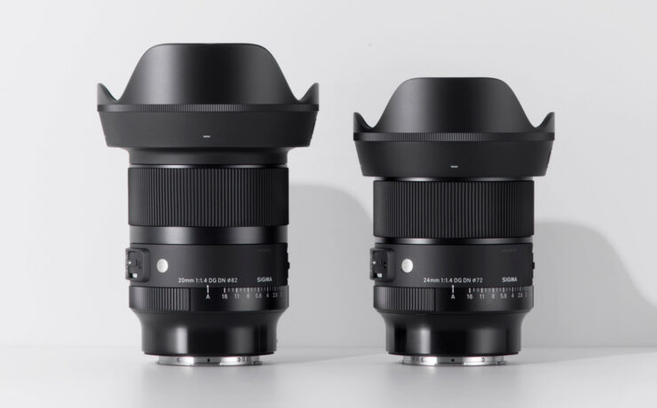 Lanzan el SIGMA 20mm y 24mm F1.4 DG DN Art para cámaras con montura E y L-Mount