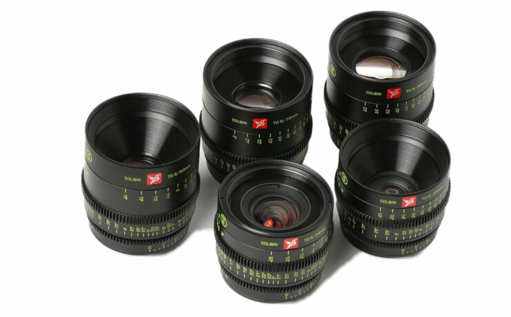 KIPON COLIBRI 24/35/50/75/90mm T2.5 Full-Frame Cinema Lenses Announced