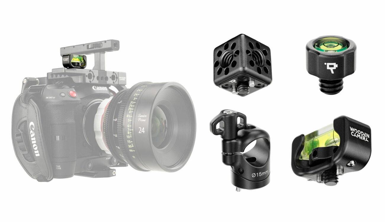Presentan los accesorios universales Wooden Camera - Nivel de Burbuja, Cubo y Abrazaderas de Varilla