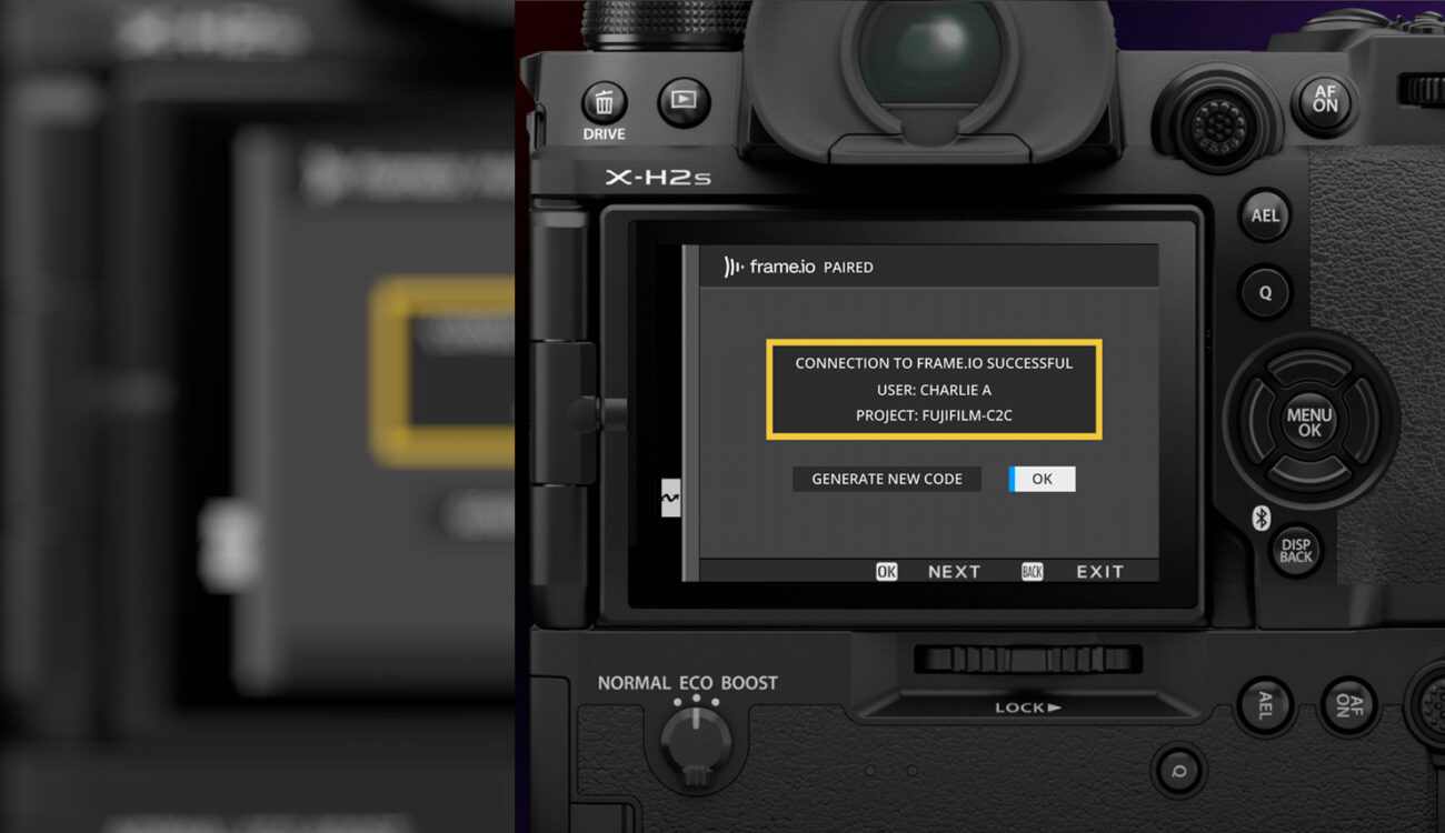 FUJIFILM X–H2 Joins Frame.io's Camera to Cloud Universe