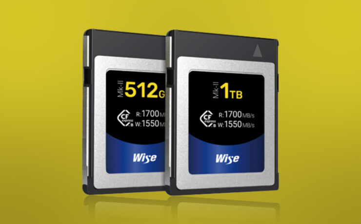 Wise Advanced Announces New CFexpress Type B Mk-II Cards with Higher Sustained Write Speeds