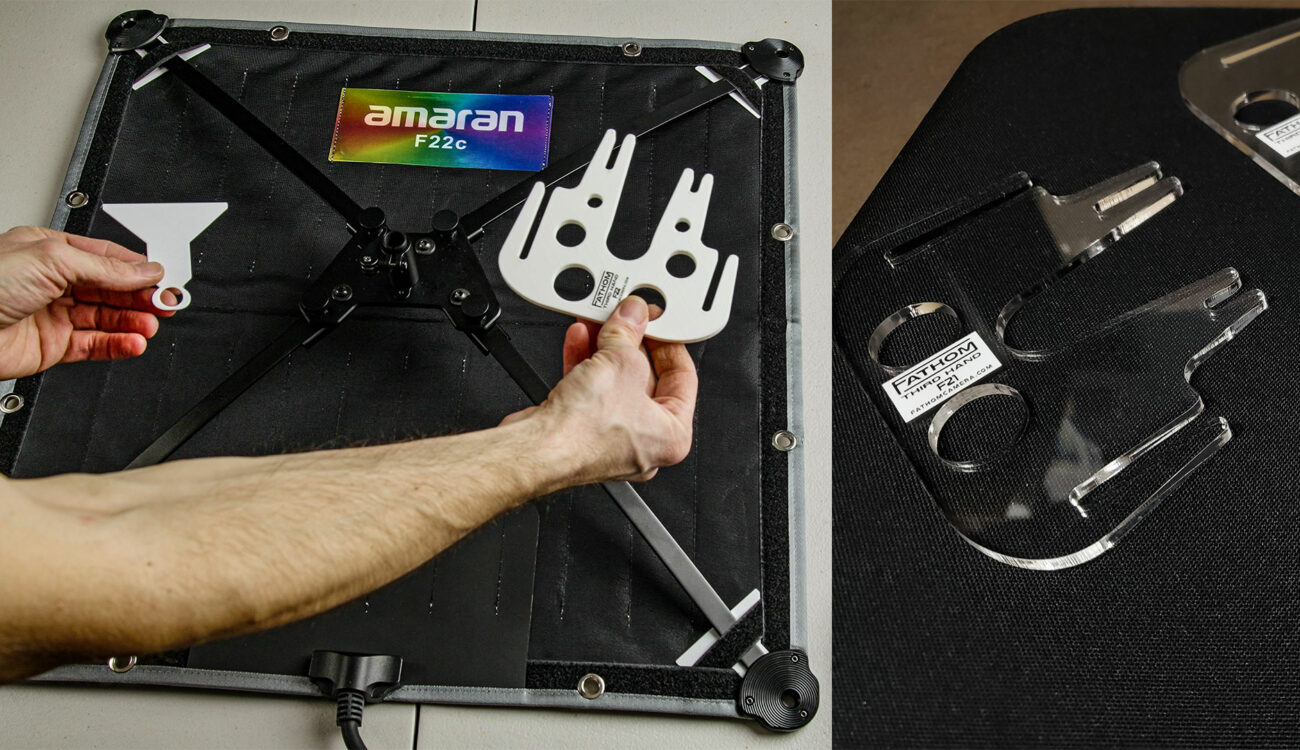 Fathom Third Hand and Corner Guides for Aputure Amaran F21 and F22 Flexible LED Mats