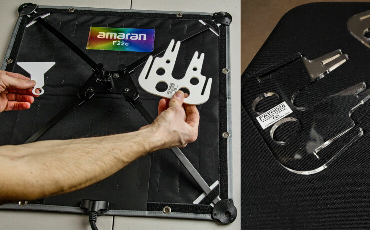 Fathom Third Hand and Corner Guides for Aputure Amaran F21 and F22 Flexible LED Mats