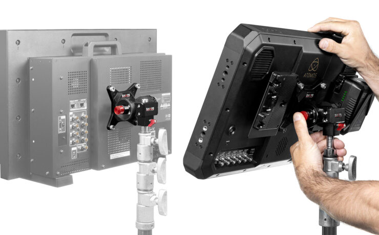 SHAPE Push Button VESA Monitor Mount for C-Stand and Baby Pin Launched