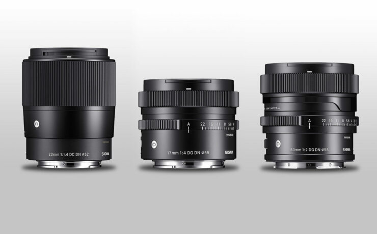 Anuncian los lentes SIGMA 17mm F/4 DG DN, 50mm F/2 DG DN y 23mm F/1.4 DC DN